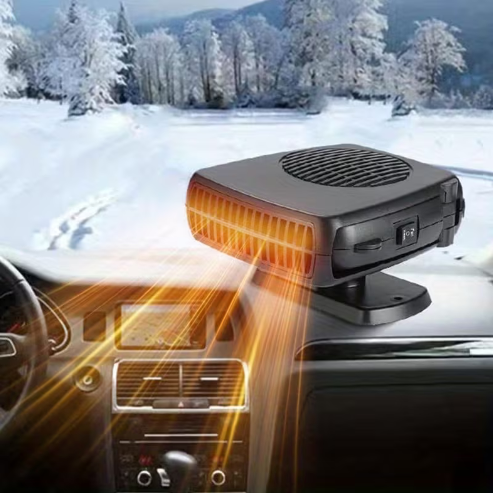12V Car Windscreen Heater & Defroster | Instant Plug-In Winter Heater for Cars