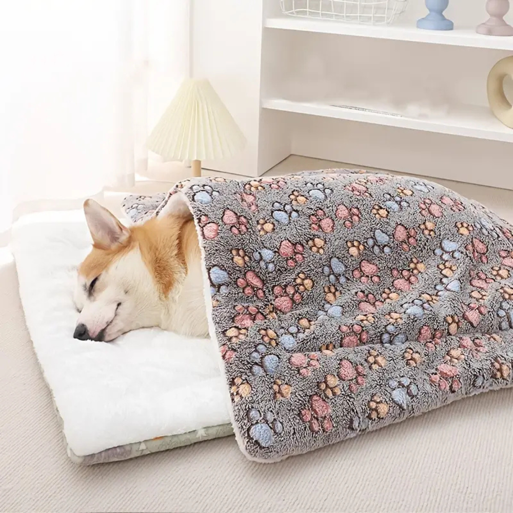Soft Pet Sleeping Cushion | Thick Warm Pet Bed Mat for Dogs & Cats – Indoor Comfort & Daily Rest