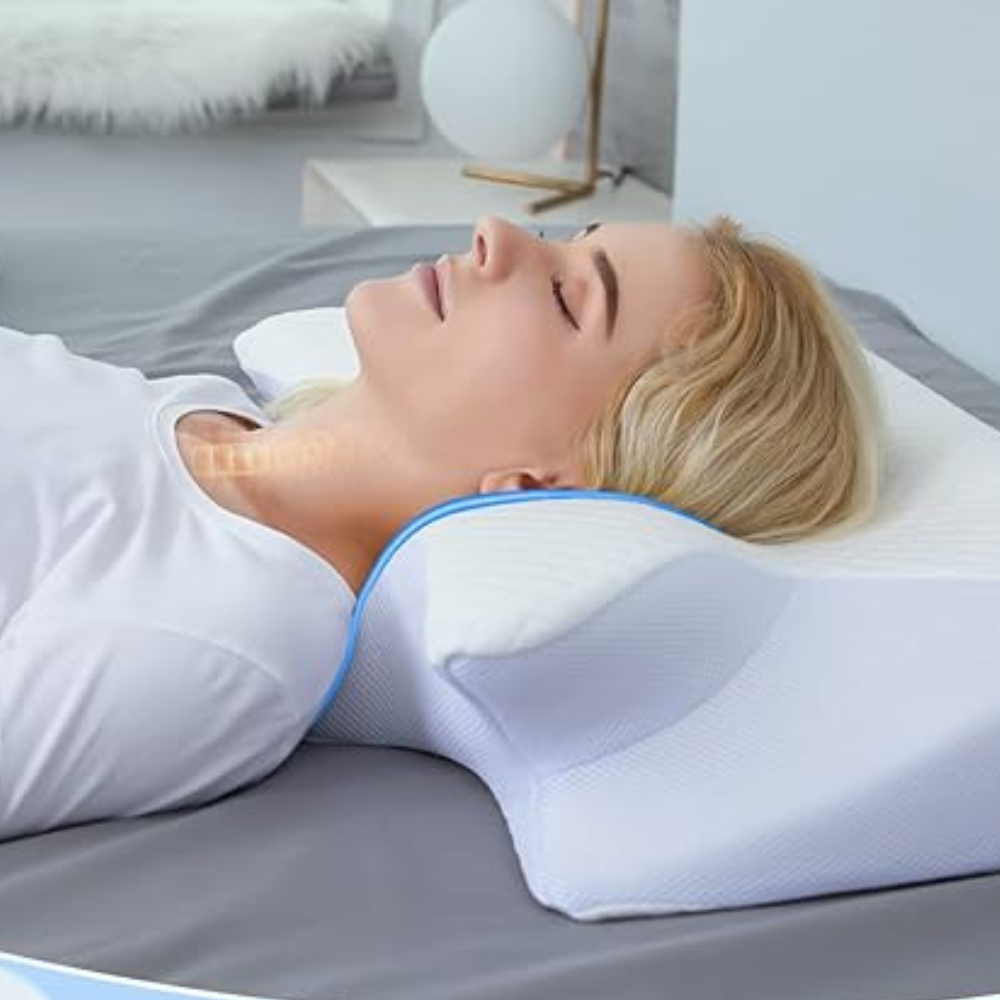 Memory Foam Pillow | Ergonomic Cervical Neck & Spine Support for Comfortable Sleep