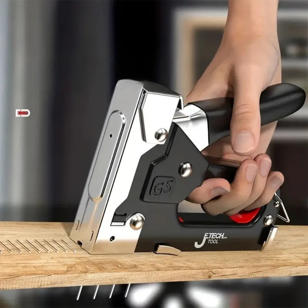 4-in-1 Manual Nail Gun | Heavy-Duty Hand Stapler for Wood, Furniture & DIY Projects