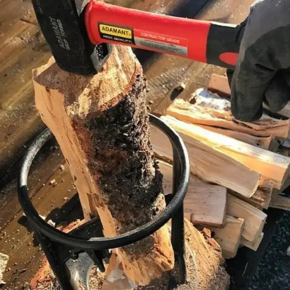 WoodGuard Firewood Splitter | Safe Manual Log Splitter for Firewood, Steel Construction