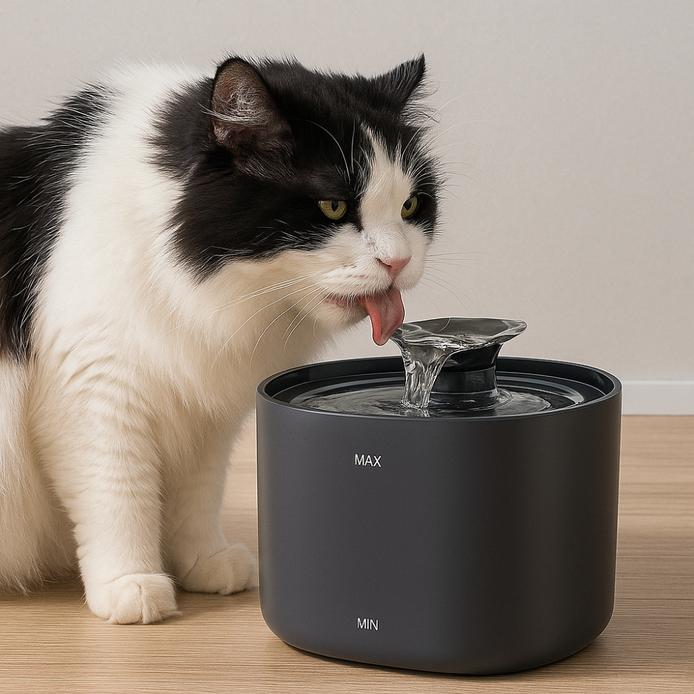SilentFlow™ USB Rechargeable Cat Fountain | Ultra-Quiet 2.2L Water Fountain for Cats