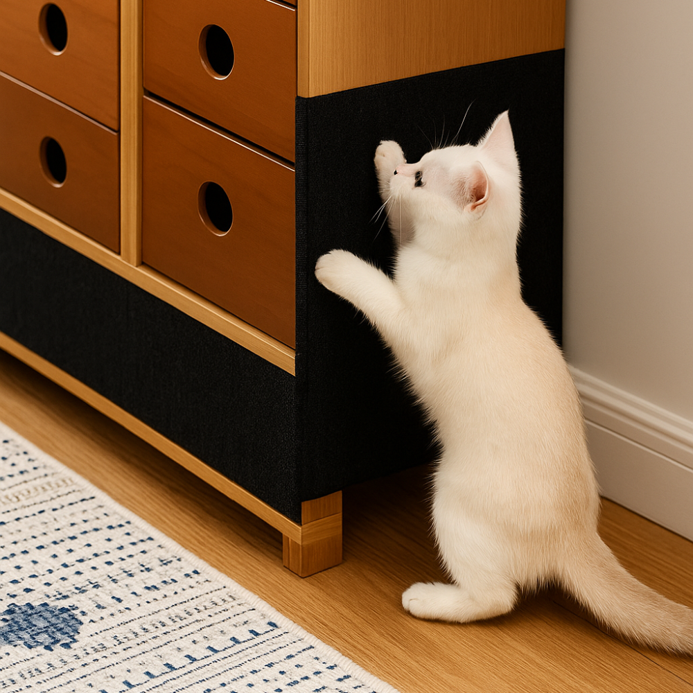 Cat Scratch Defence Panel | Self-Adhesive Cat Scratch Protector Mat for Sofa, Walls & Furniture (30x100cm)