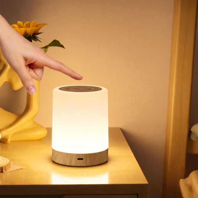 Touch LED Bedside Lamp | 256 Colour Touch Control Lamp, USB Rechargeable & Portable