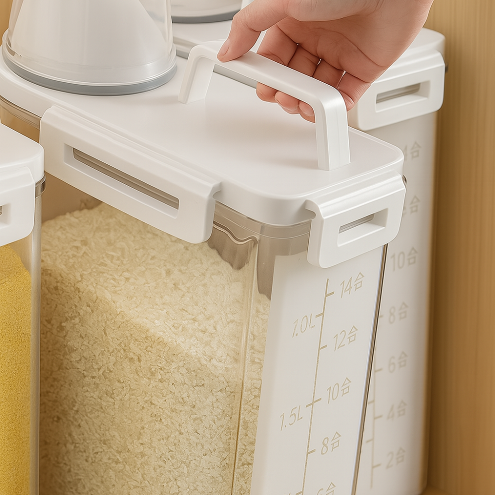 Conteneur hermétique pour riz et céréales - 2500ml