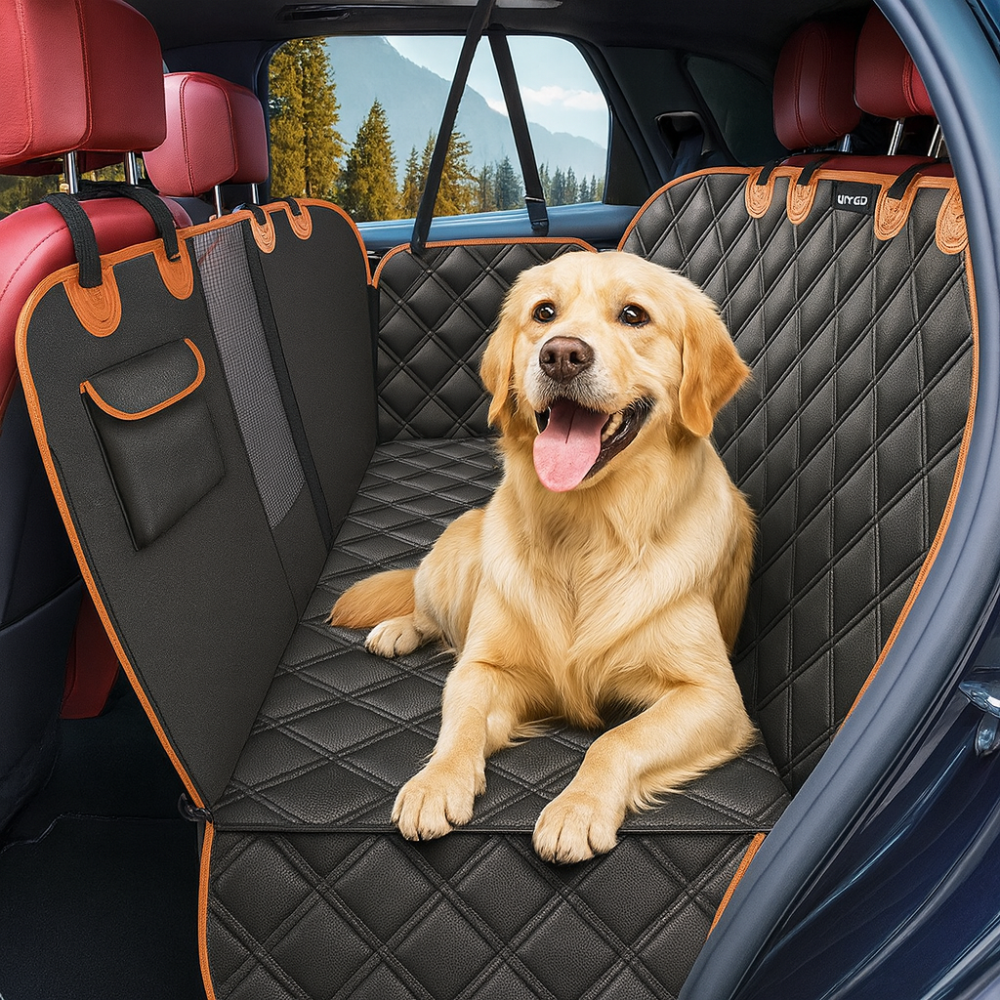 Dog Back Seat Car Cover – Universal Fit | Waterproof, Non-Slip Rear Seat Protector for Cars & SUVs