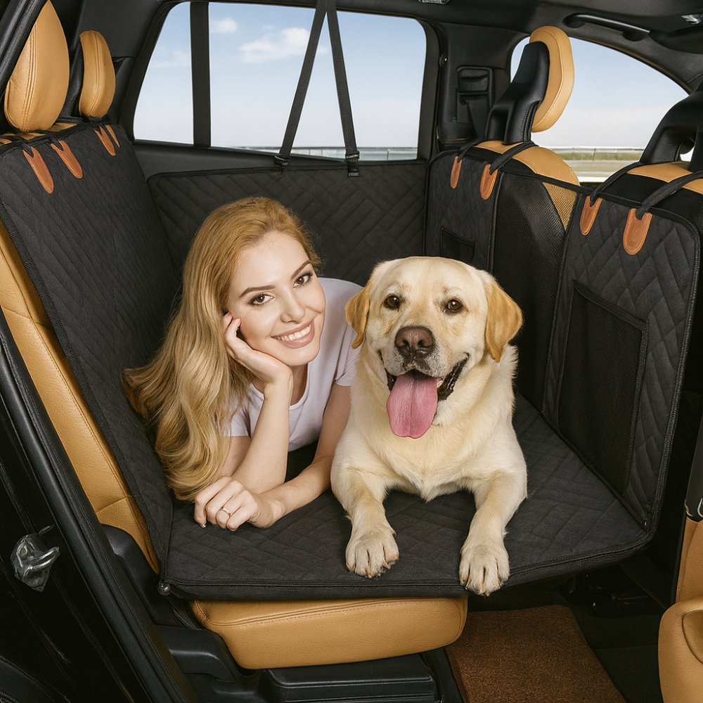 Universal Dog Back Seat Hammock Cover | Waterproof Rear Seat Protector for Cars & SUVs