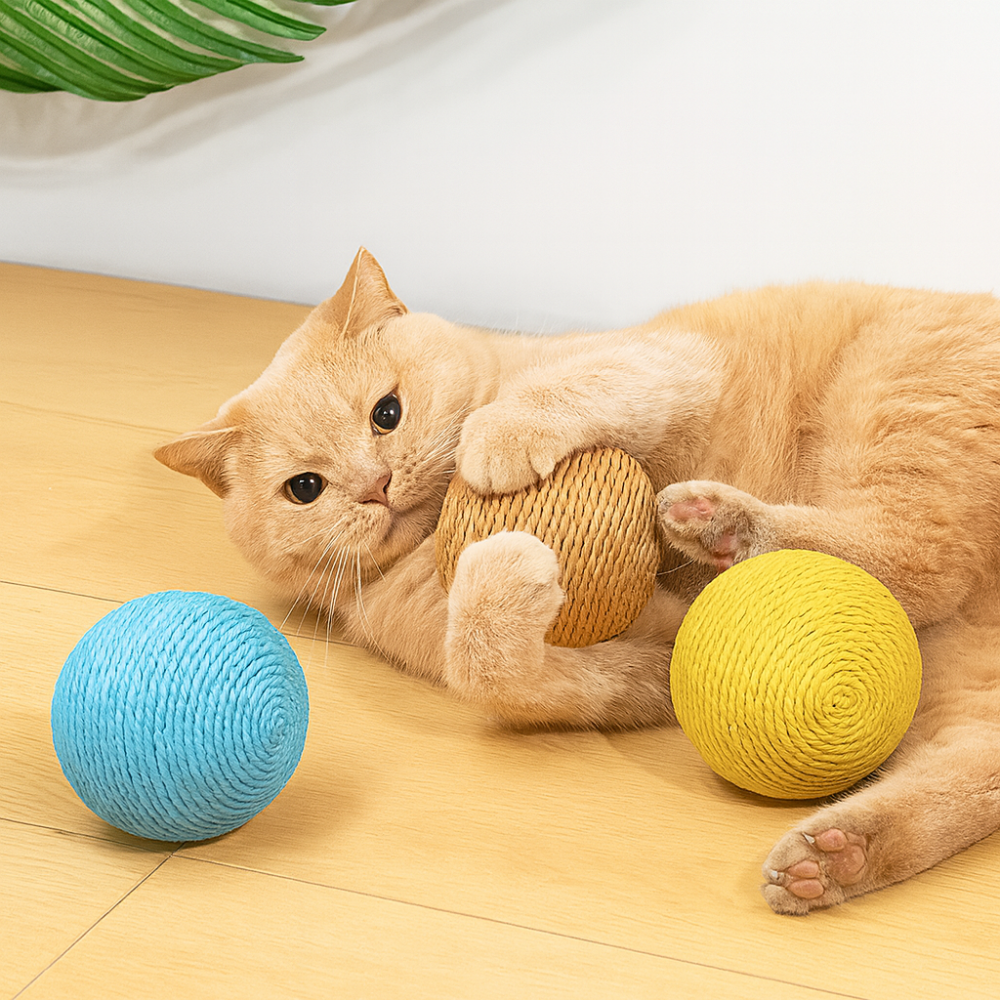 Interactive Cat Scratch Toy | Stress Relief Scratching Ball for Cats – Interactive Play & Daily Stimulation