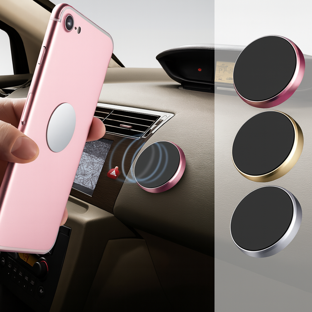 Universal Magnetic Car Phone Holder | Strong Dashboard Phone Mount for Hands-Free Driving