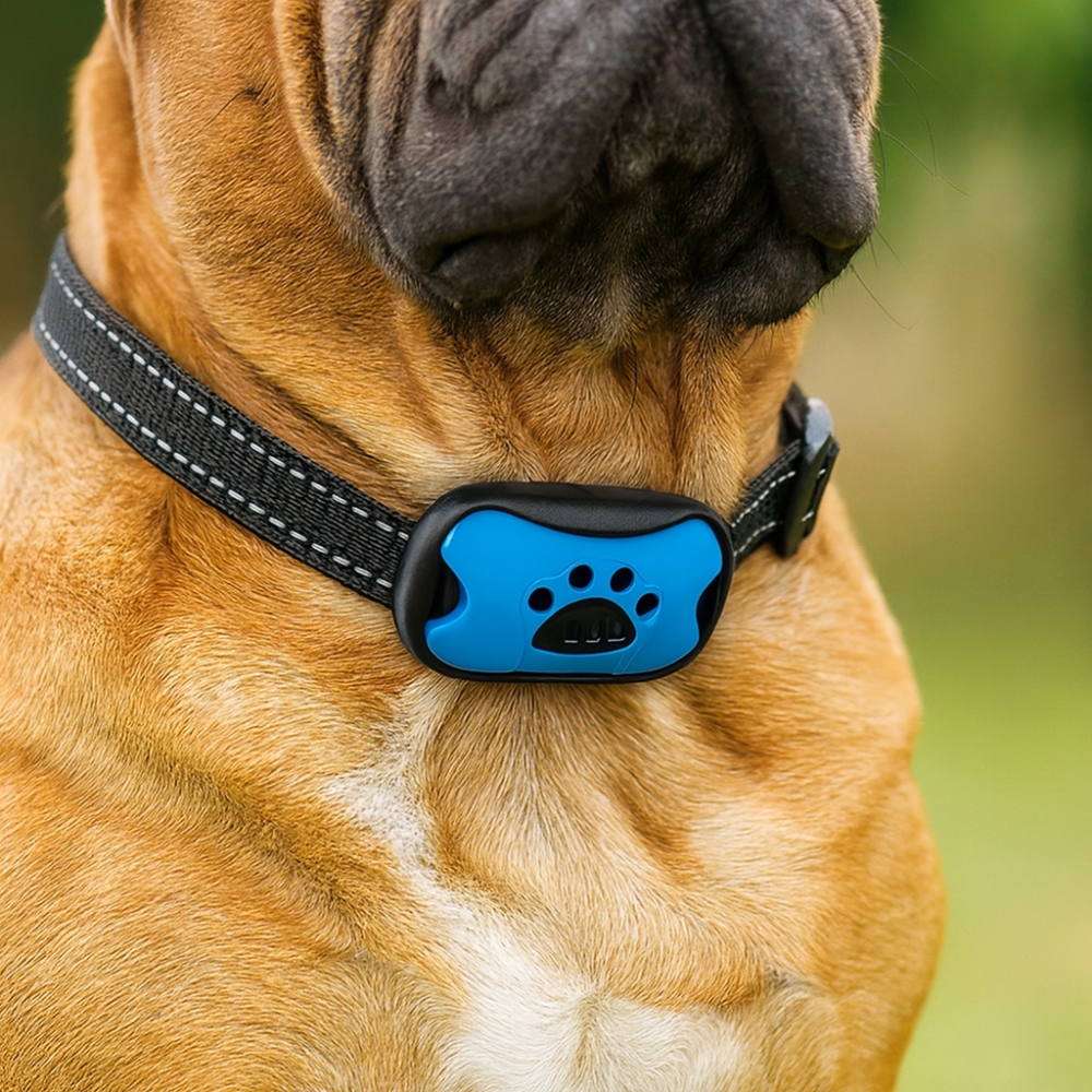 Gentle Bark Control Collar for Dogs | Automatic Bark Detection with Vibration & Sound – Rechargeable No Shock Collar