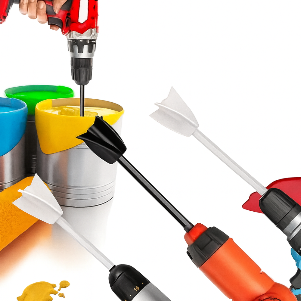 Drill Paint Mixer | Paint Mixing Paddle Attachment for Electric Drill, Fast & Smooth DIY Paint Stirrer