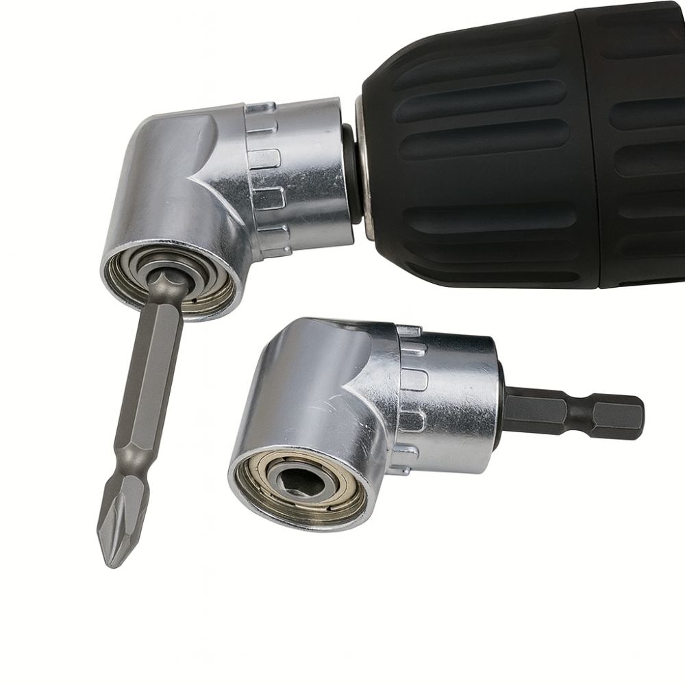 105° Right Angle Drill Attachment | Compact Drill Adapter for Tight Spaces, DIY & Repairs