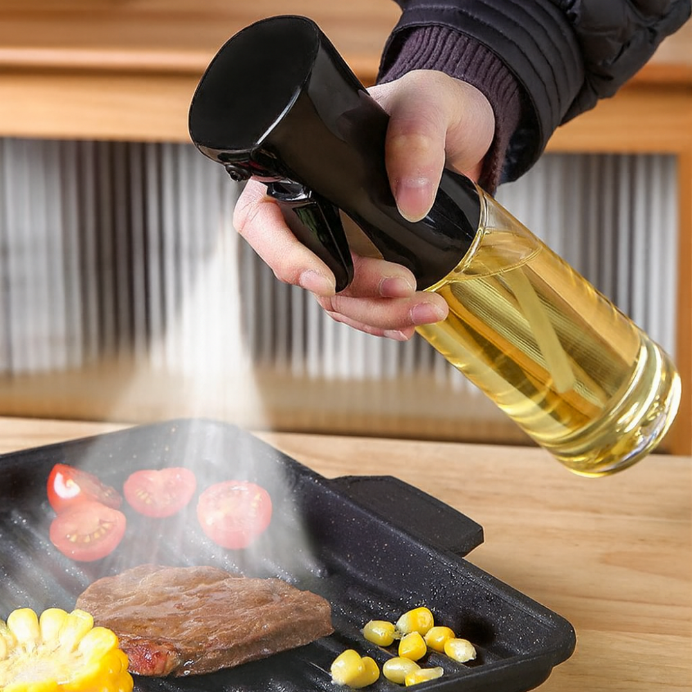 Precision Oil Spray Bottle | Fine Mist Cooking Oil Sprayer for Air Fryer & Healthy Cooking