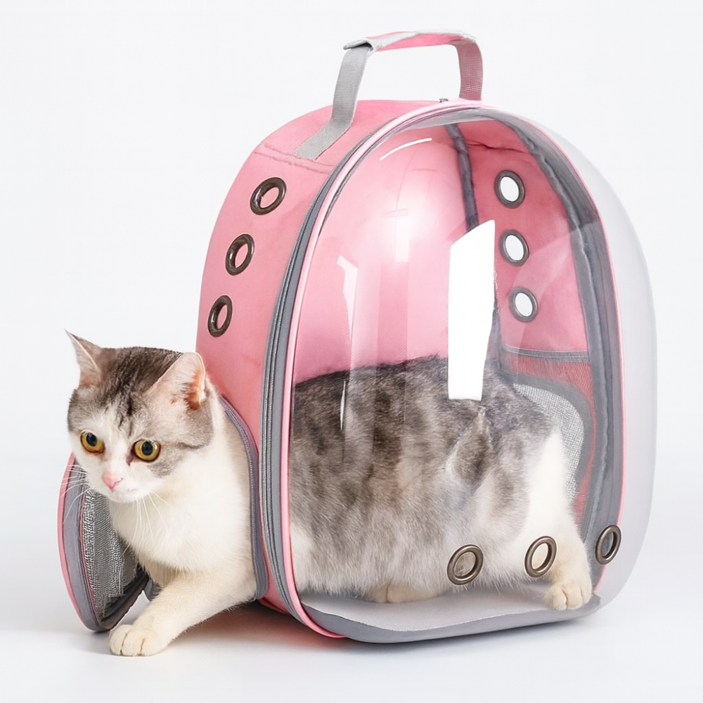 Bubble Window Cat Backpack | Ventilated Cat Travel Backpack with Clear View Window