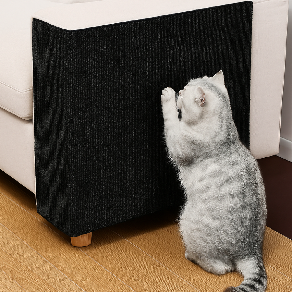 Cat Scratch Defence Panel | Self-Adhesive Cat Scratch Protector Mat for Sofa, Walls & Furniture (30x100cm)