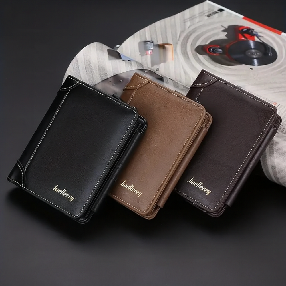 Men’s Trifold Wallet | Secure RFID Blocking Leather Wallet for Men