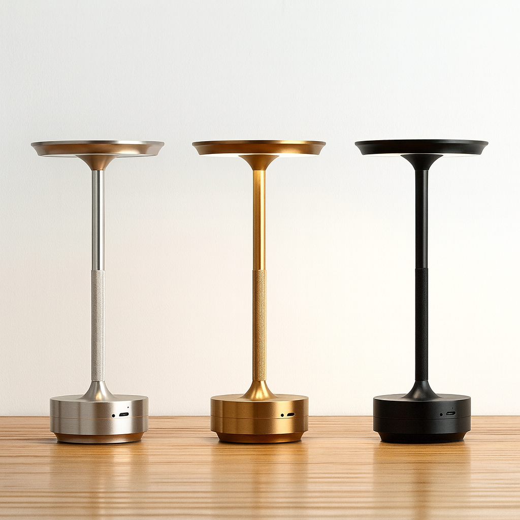 ZenGlow Table Lamp | LED Touch Control Ambient Desk Lamp with Soft Warm Light for Bedroom & Living Room