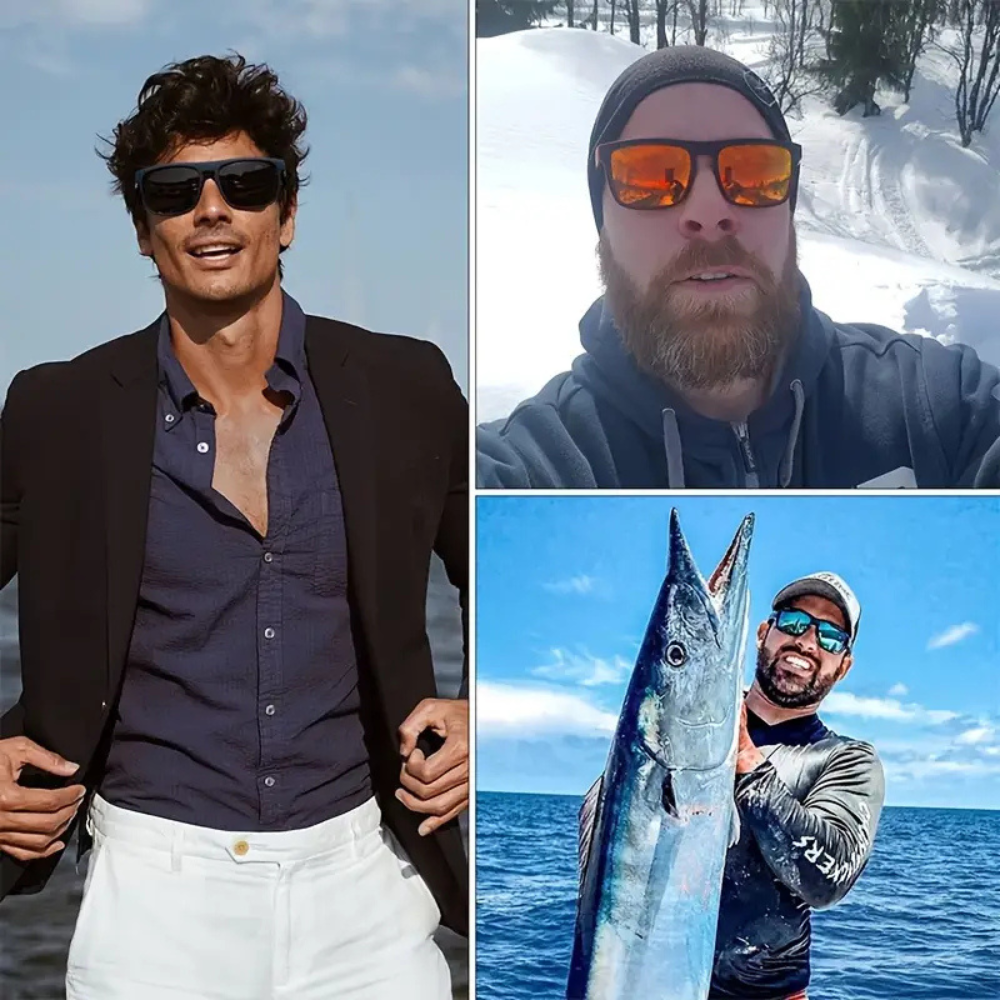 Men’s Polarised Sunglasses 3-Pack | UV400 Protection Sunglasses Set for Everyday Use