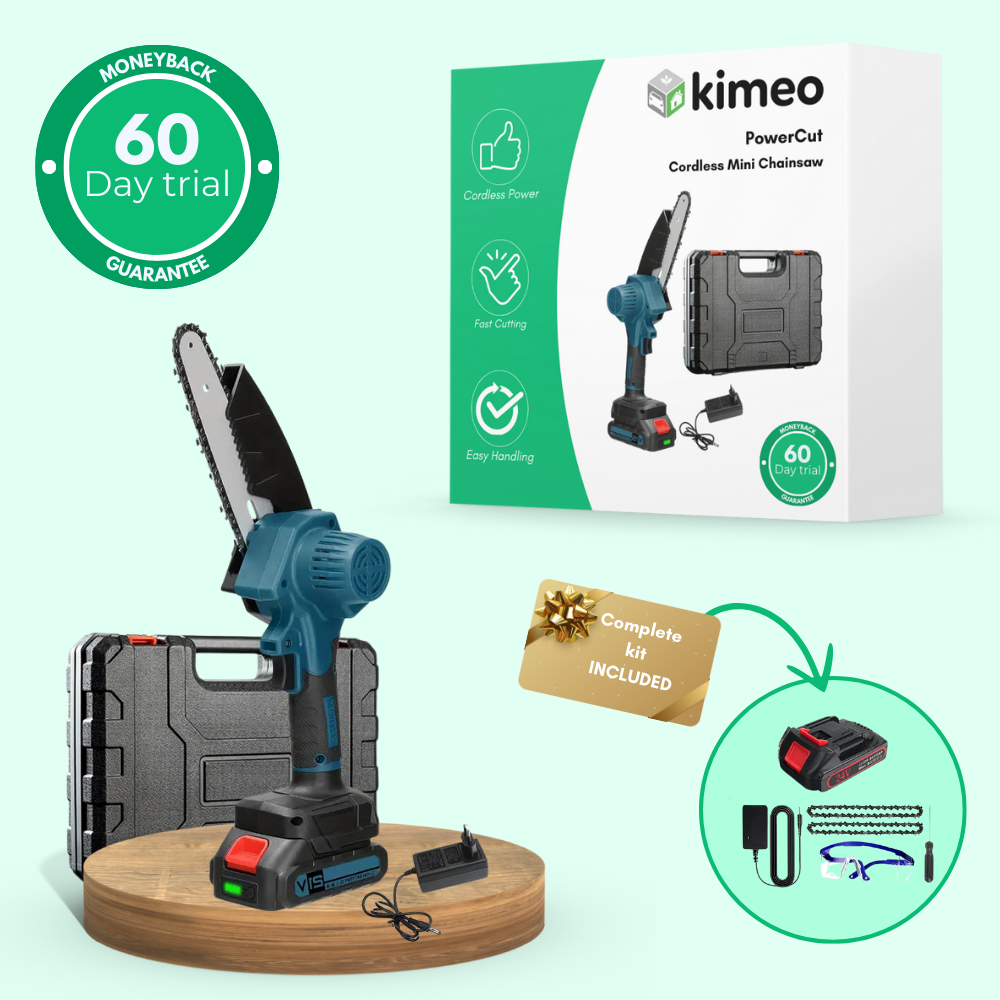 PowerCut Cordless Mini Chainsaw | Portable Electric Wood Cutter for Garden Pruning & DIY