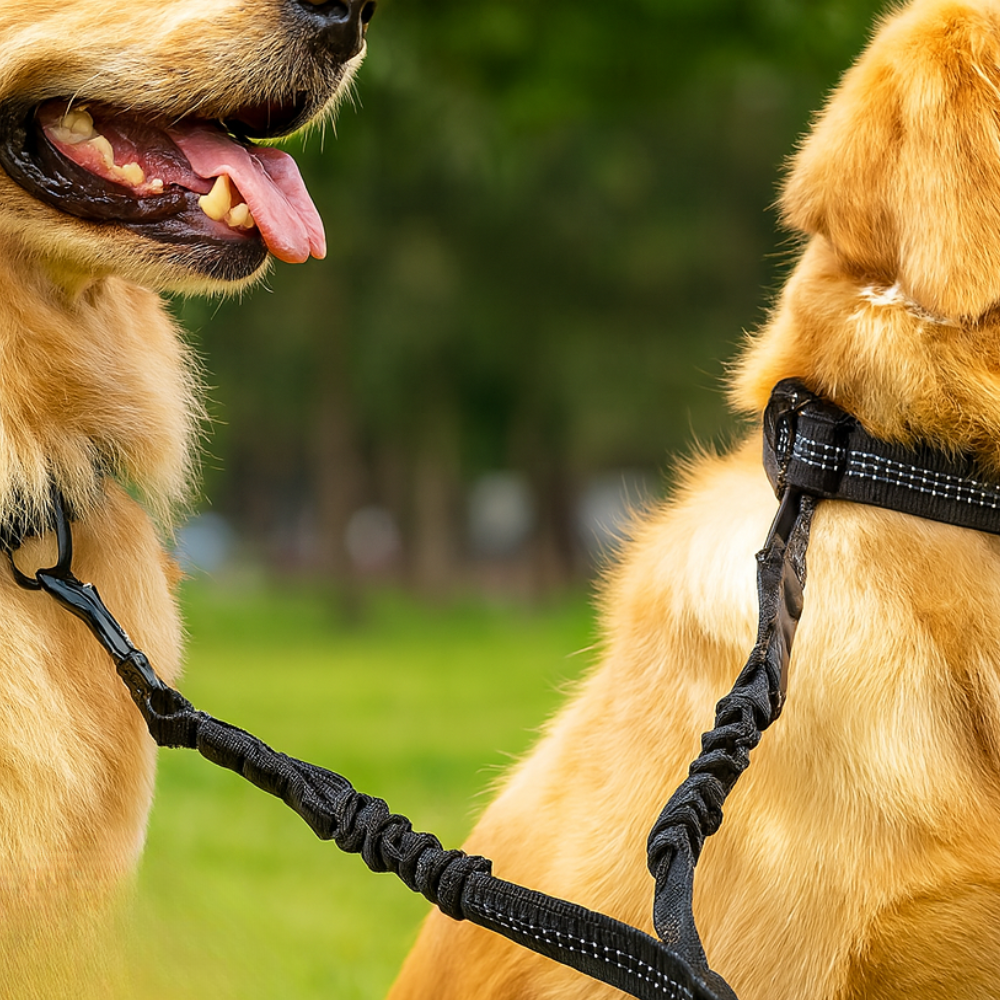 Dual Dog Lead with 360° Tangle-Free Swivel | Adjustable Double Dog Leash with Reflective Design
