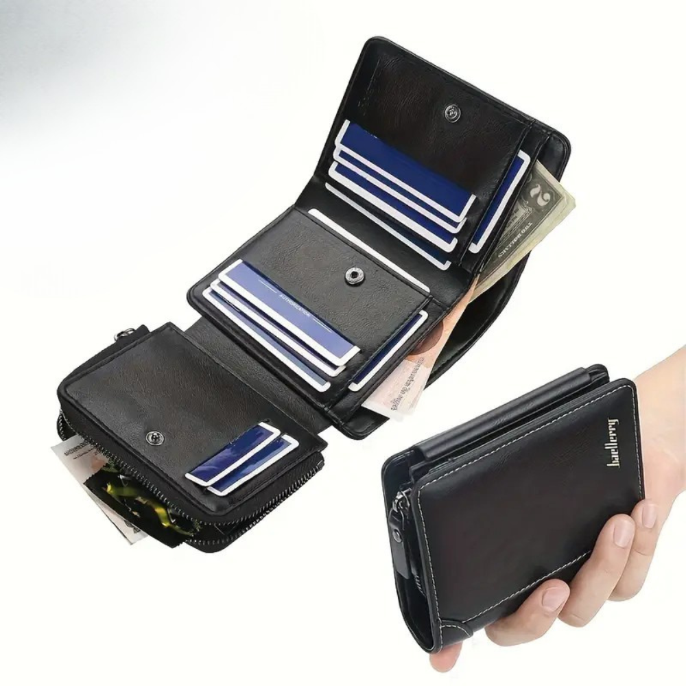 Men’s Trifold Wallet | Secure RFID Blocking Leather Wallet for Men