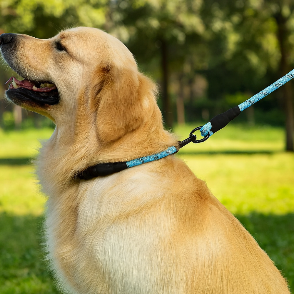 Heavy-Duty Reflective Dog Lead with Padded Handle | Durable Double-Traction Lead for Safe & Comfortable Walks