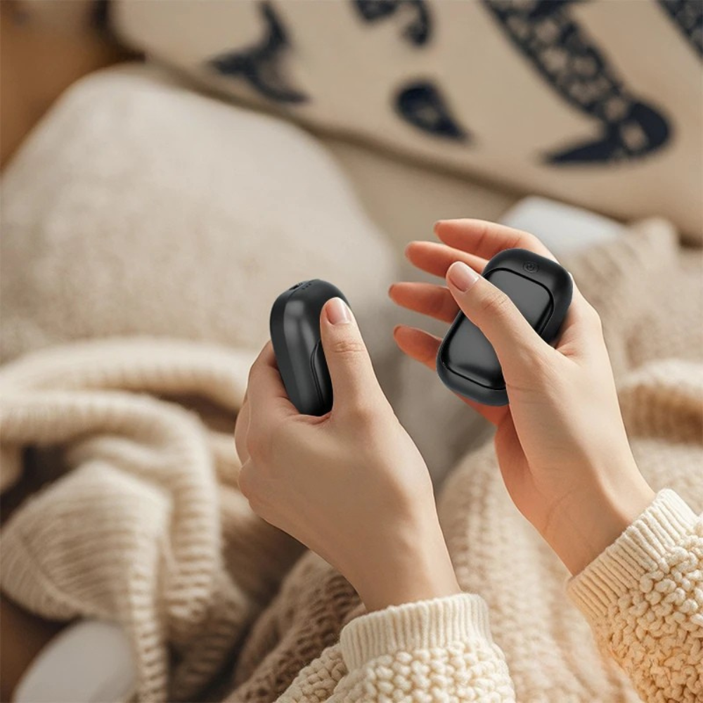 TwinWarm™ | Rechargeable Hand Warmers 2 Pack, Dual Heating, Portable Winter Warmth