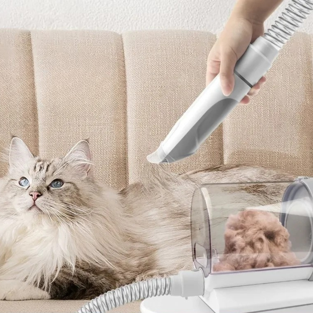 PawVac™ All-in-One Pet Grooming Kit | 2.5L Grooming Vacuum with Brushes for Dogs & Cats