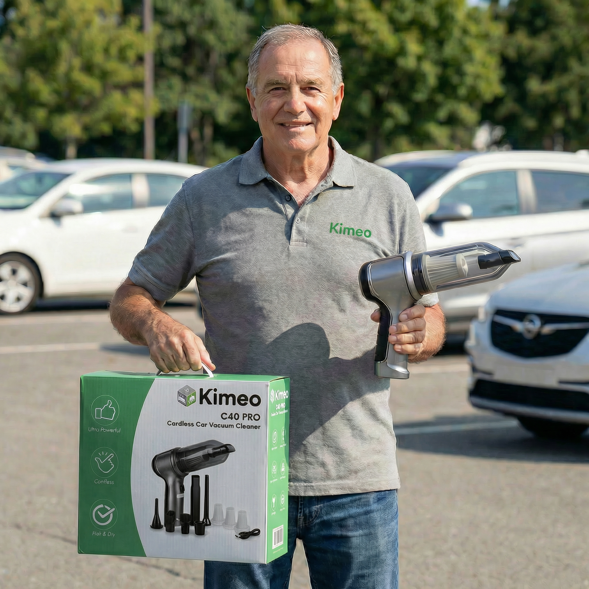 C40 PRO | Powerful Cordless Car Vacuum Cleaner Portable Wet & Dry Rechargeable High Power