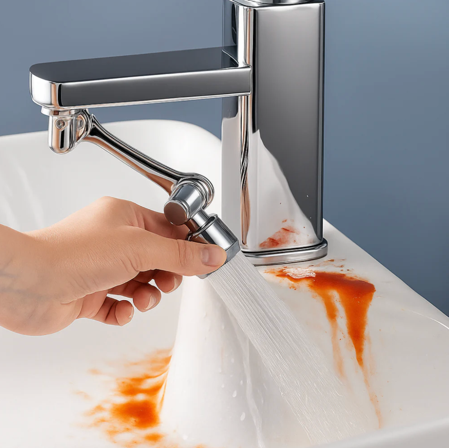 1440° Tap Extender Pro | 4D Swivel Kitchen Tap Attachment with Water Saving Aerator