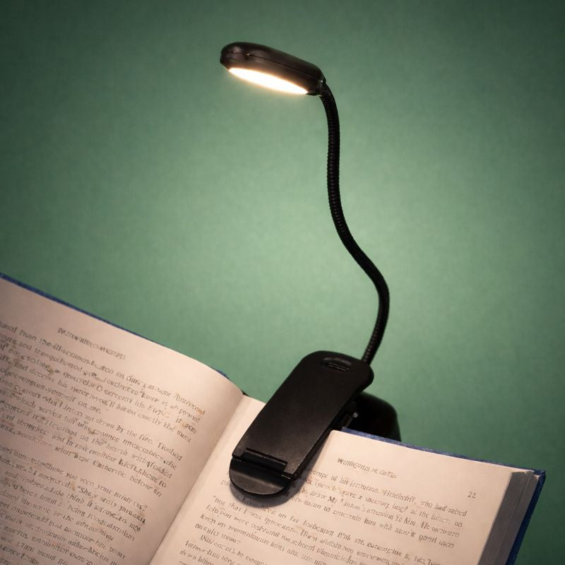 LED Book Light with Flexible Arm | Clip-On Adjustable Reading Light for Books, Bedside & Night Reading
